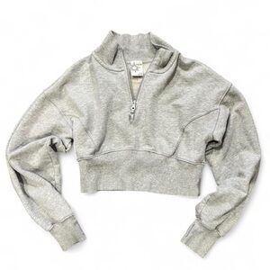 OFFLINE By Aerie Throw-Back Corset Cropped Quarter Zip Size M